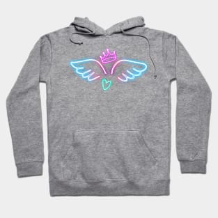 Neon Angel wings Hoodie